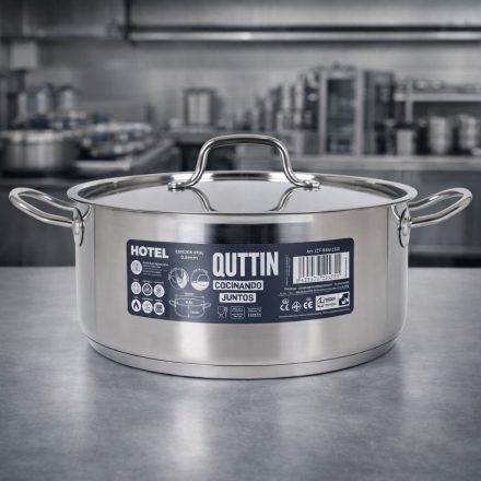 Quttin Hotel lábas fedővel 9,5 literes 32 cm-es átmérőjű indukciós - Spanyol edény