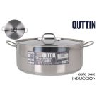 Quttin Hotel lábas fedővel – 14 literes, 36 cm átmérőjű rozsdamentes acél edény indukciós tűzhelyhez
