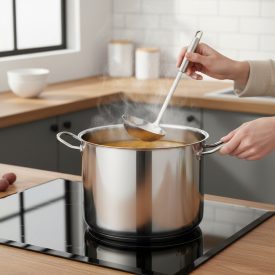   Quttin Hotel magas lábas fedővel 12 literes 30 cm-es átmérőjű indukciós - Spanyol edény