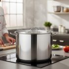 Quttin Hotel magas lábas fedővel 21,5 literes 38 cm-es átmérőjű indukciós - Spanyol edény