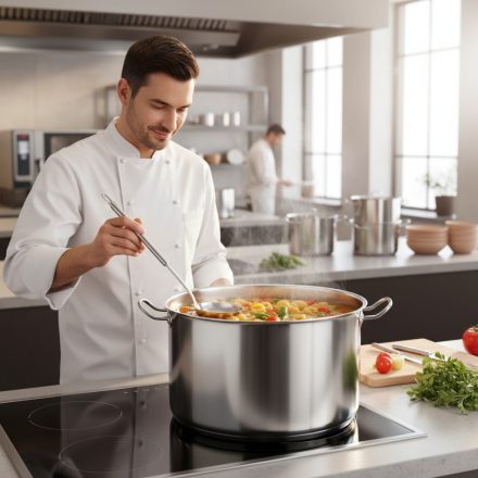 Quttin Hotel magas lábas fedővel 25 literes 40 cm-es átmérőjű indukciós - Spanyol edény