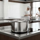 Quttin Hotel magas lábas fedővel 25 literes 40 cm-es átmérőjű indukciós - Spanyol edény