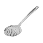 Szűrőkanál 10 cm-es fejméret, 33 cm hosszú, rozsdamentes