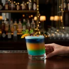 280 ml-es ferde dizájn longdrink pohár