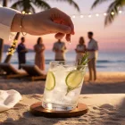 280 ml-es ferde dizájn longdrink pohár