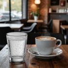 Borgonovo olasz üveg kísérő pohár eszpresszóhoz 90 ml