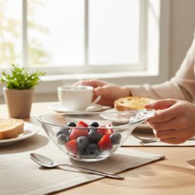   Practica üveg salátástál 10 cm, 6 db-os csomag - Borgonovo	