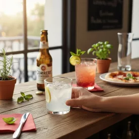 Lav Taska vizespohár 360 ml – letisztult, pinta típusú üvegpohár egyenes fallal és stabil talppal, vízhez, sörhöz és limonádéhoz