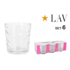 Madrid 295 ml-es whiskys pohár, 6 db-os csomag - Lav üveg