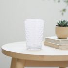 LAV Sedef vizespohár 205 ml vízzel, jéggel és citrommal – frissítő, dekoratív üvegpohár mindennapi használatra