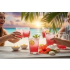 Lara vizespohár 205 ml felülnézetből – LAV üveg, vékony peremmel és elegáns, egyszerű dizájnnal