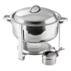 Chafing kerek, 7,5 l, rozsdamentes