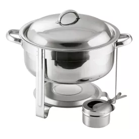 Chafing kerek, 7,5 l, rozsdamentes
