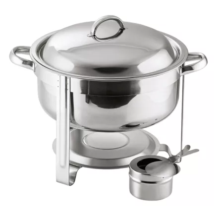 Chafing kerek, 7,5 l, rozsdamentes