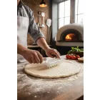 Műanyag perforáló henger pizzához, pitéhez és leveles tésztákhoz