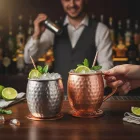 Moscow Mule bögre 450 ml pvd bevonatos vintage árnyalat, 2 db-os csomag