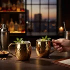 Moscow Mule bögre 450 ml pvd bevonatos titánium arany, 2 db-os csomag
