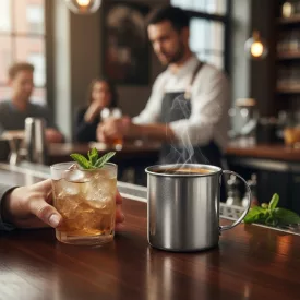   Moscow Mule bögre hagyományos formájú 450 ml PVD bevonatos vintage színű, 2 db-os csomag