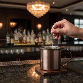   Moscow Mule bögre hagyományos formájú 450 ml PVD bevonatos antik színű, 2 db-os csomag
