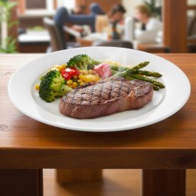 Italia porcelán lapostányér 30 cm – klasszikus fehér, nagy méretű porcelán tányér