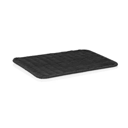 Kínáló tálca 40x30x1 cm fekete polipropilén - Német minőség