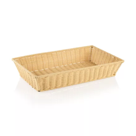 GN 1/1 Kenyérkosár világos bézs polipropilén rozsdamentes kerettel - Német minőség