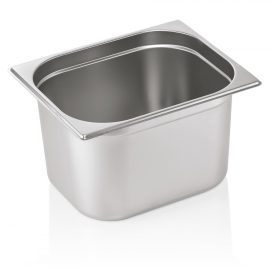 Gn edény 1/2 200 mm 11,5 liter 0,6 mm vastag rozsdamentes anyagból – német minőség - Prémium választás