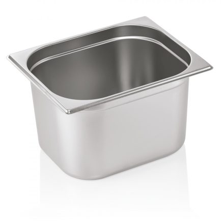 Gn edény 1/2 200 mm 11,5 liter 0,6 mm vastag rozsdamentes anyagból – német minőség - Prémium választás