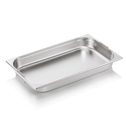 GN edény 1/1 65 mm 9 literes csúszófüles - Német minőségű, 0,6 mm vastag rozsdamentes kivitel - Prémium választás