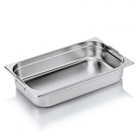 GN edény 1/1 100 mm 13 literes csúszófüllel 0,6 mm vastag rozsdamentes anyagból - Prémium választás