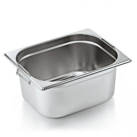 GN edény 1/2 150 mm 8,5 literes csúszófüllel 0,6 mm vastag rozsdamentes anyagból - Prémium választás