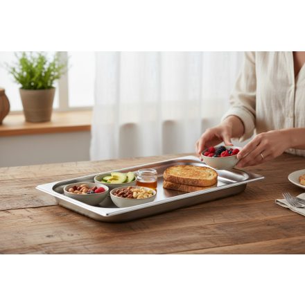 GN edény 1/1 40 mm 5 literes rozsdamentes – német minőség - Prémium választás