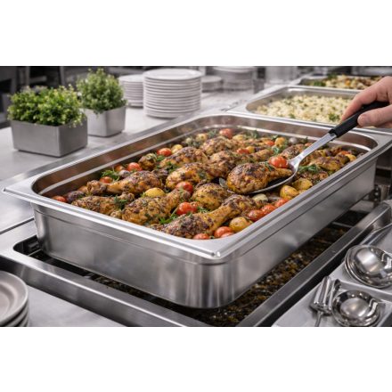 GN edény 1/1 150 mm 21 literes - Profi rozsdamentes kivitel - Prémium választás