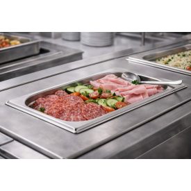 GN edény 1/2 20 mm 1,25 literes rozsdamentes, német minőség – német minőség - Prémium választás