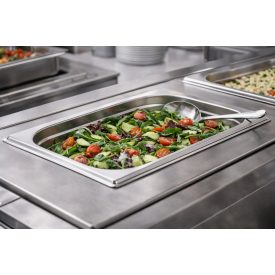 GN edény 1/2 65 mm 4 literes rozsdamentes, német minőség – német minőség - Prémium választás