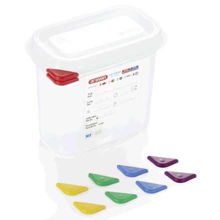 Araven GN edény 1/9 150 mm 1,5 liter ételtároló légmentesen záró fedővel