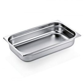 Gn edény 1/1 100 mm 13 liter 0,7 mm vastag rozsdamentes anyagból – német minőség - Prémium választás
