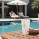 Wellness fehér Longdrink pohár 390 ml-es, polikarbonát, német minőség