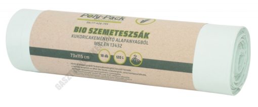 "Bio szemeteszsák 73x115 cm PLA 120 literes 10 db/tekercs"