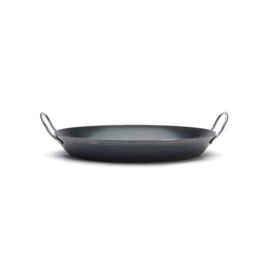 Paella vasserpenyő, 42 cm, La Lyonnaise, kékacél, de Buyer