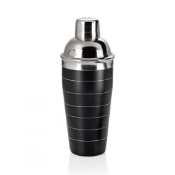 "Fekete Shaker 700 ml, rozsdamentes"