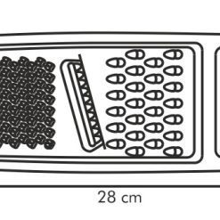 "Egyoldalú reszelő, kombinált, 28x11 cm, Handy"