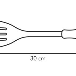 "Fordítólapát műanyag fogóval, perforált, 30 cm, Presto Wood"