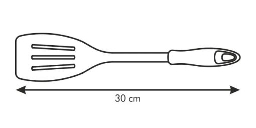 "Fordítólapát műanyag fogóval, perforált, 30 cm, Presto Wood"