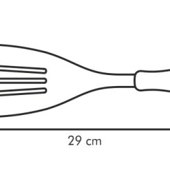 "Fordítólapát műanyag fogóval, perforált, 29 cm, Presto Wood"