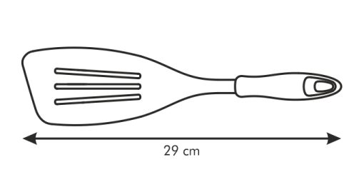 "Fordítólapát műanyag fogóval, perforált, 29 cm, Presto Wood"