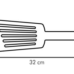 "Fordítólapát omletthez, perforált, 32 cm, Space Line"