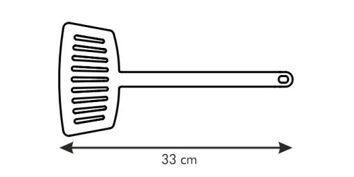 "Fordítólapát, perforált, 33 cm, Space Line"