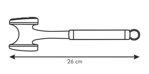 "Húsklopfoló, kétoldalas, 26 cm, President"