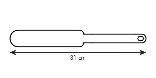 "Palacsinta fordító-Kenőkés, hajlított, 31 cm, Space Line"